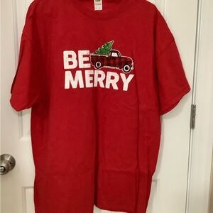 Fruit of the Loom Christmas Red T-Shirt